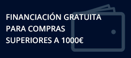 Financiaci&oacute;n gratuita para compras superiores a 1000&euro;